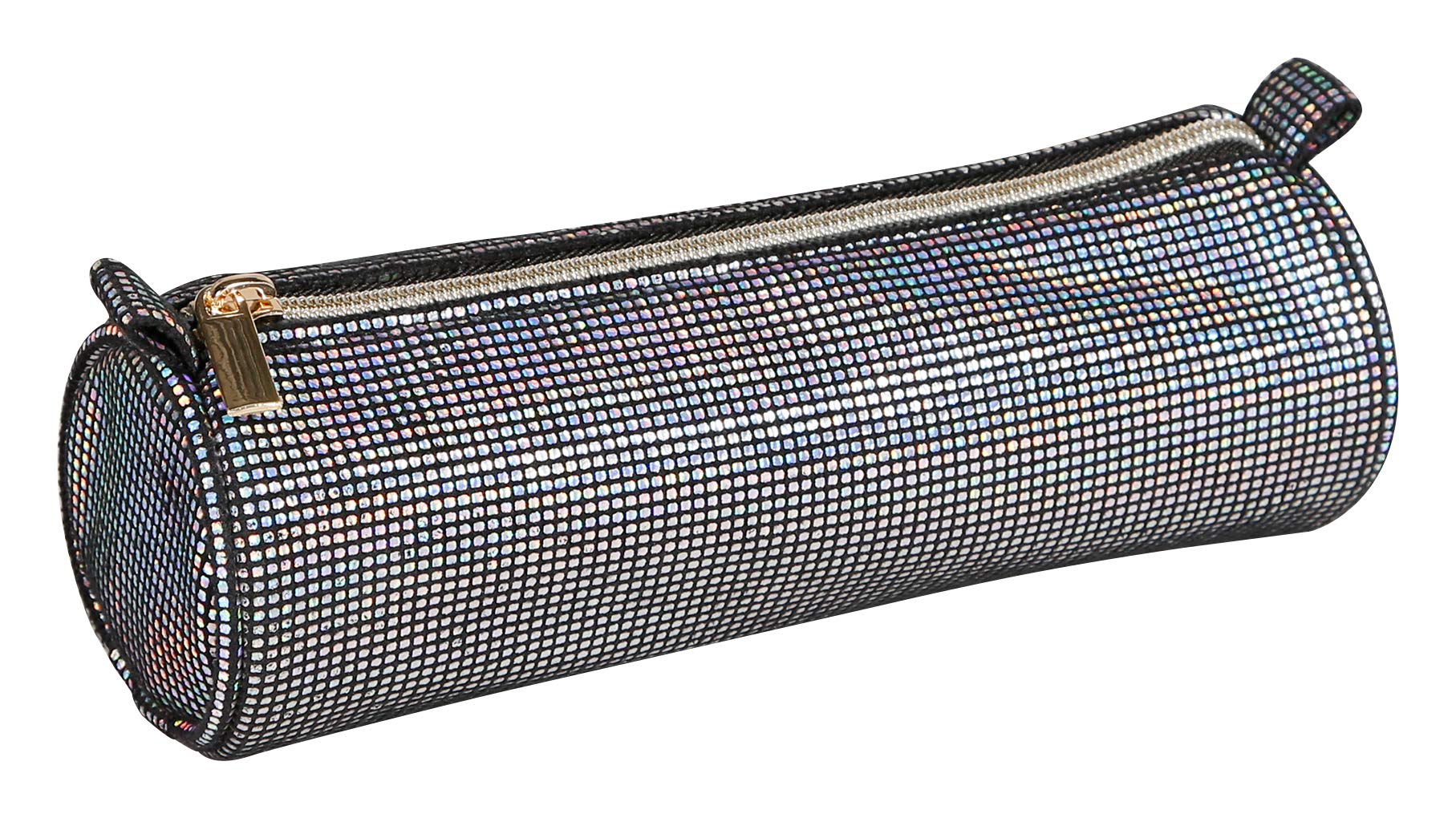 clairefontaine-back-to-basics-420023c-trousse-ronde-disco-noir-7x22-cm image 1