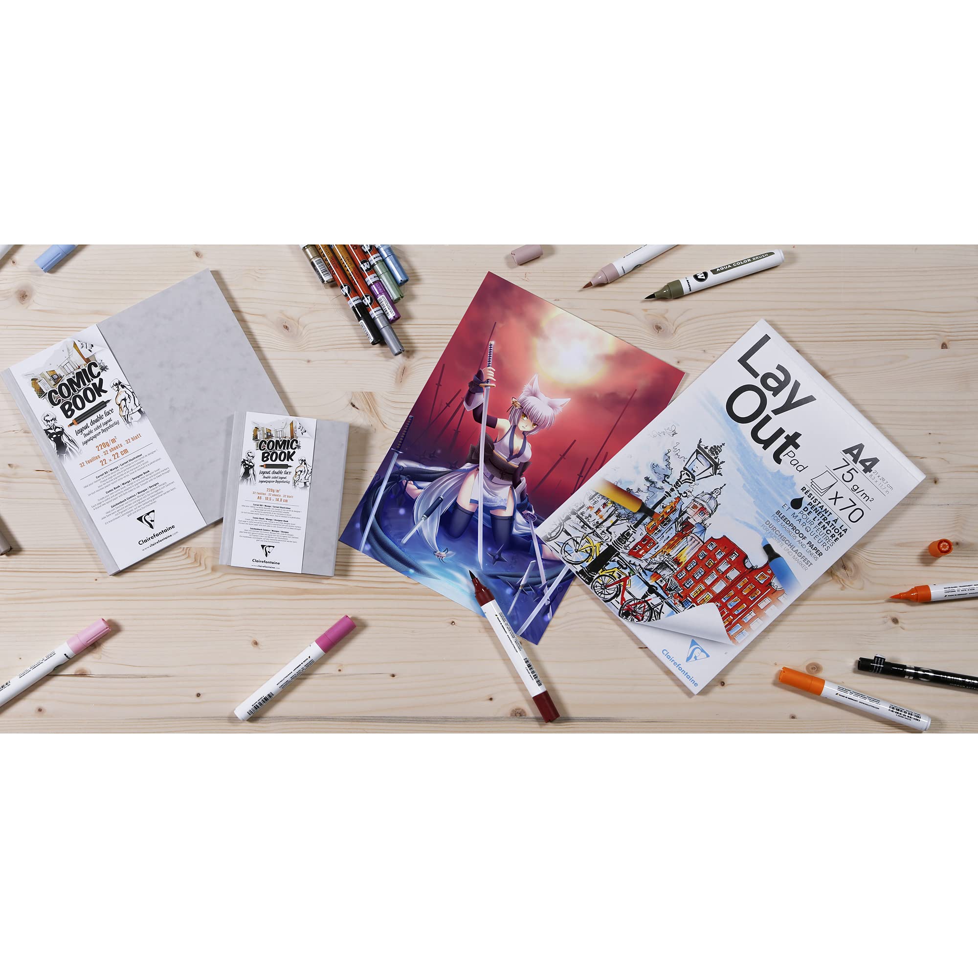 clairefontaine-painton-975198c-carnet-layout-22x22-cm-220g-32-feuilles image 3