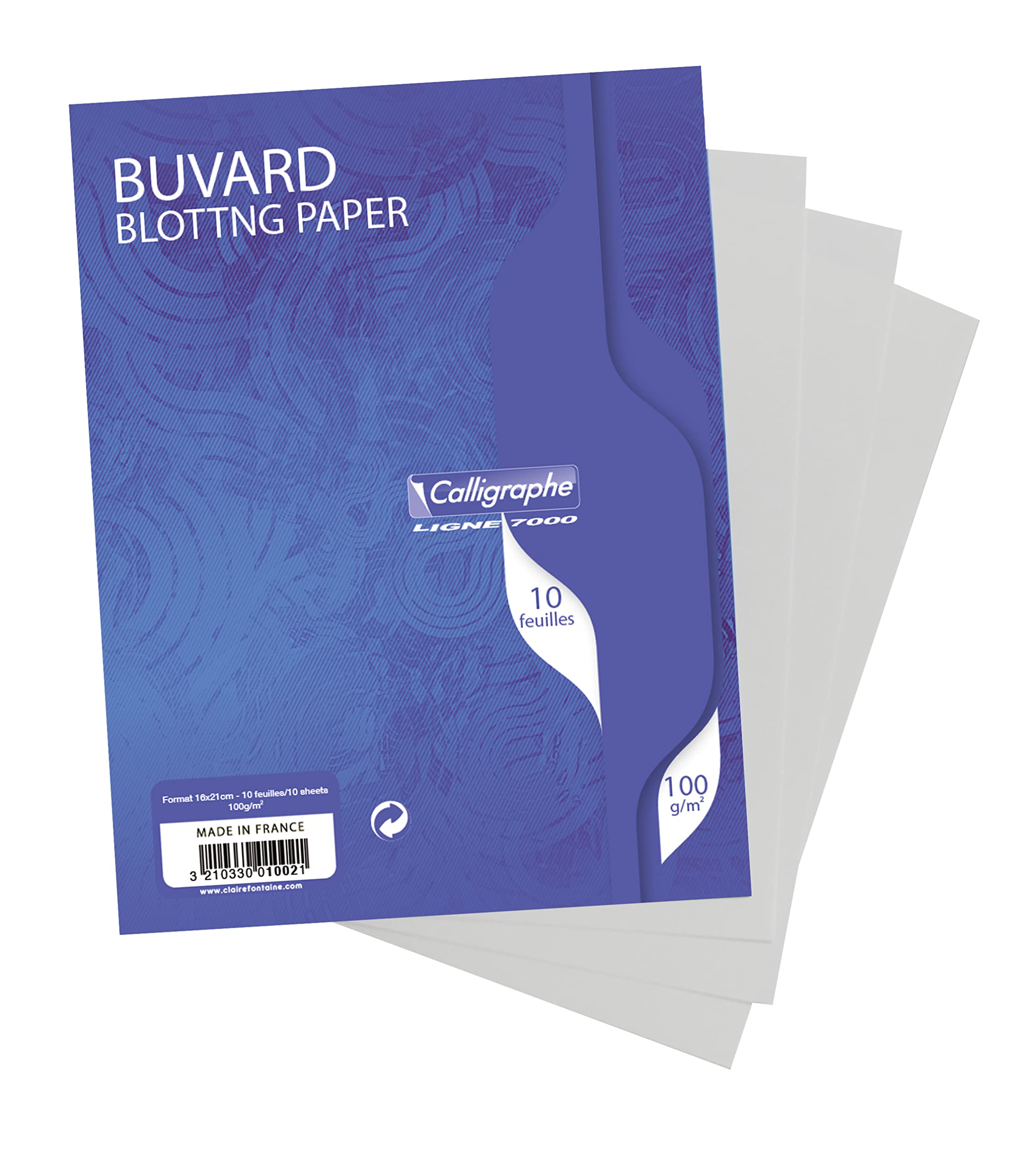 clairefontaine-buvard-blanc-16x21-100g-lot-10-feuilles image 2