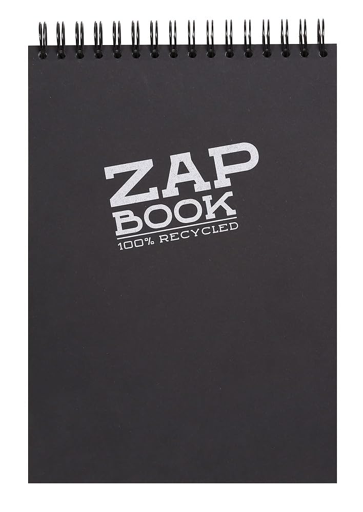 clairefontaine-forever-zap-book-8363c-bloc-croquis-a4-noir-160-feuilles image 1
