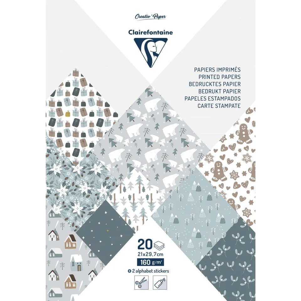 clairefontaine-tulip-paper-bloc-papier-no-l-a4-20-feuilles-160g image 1