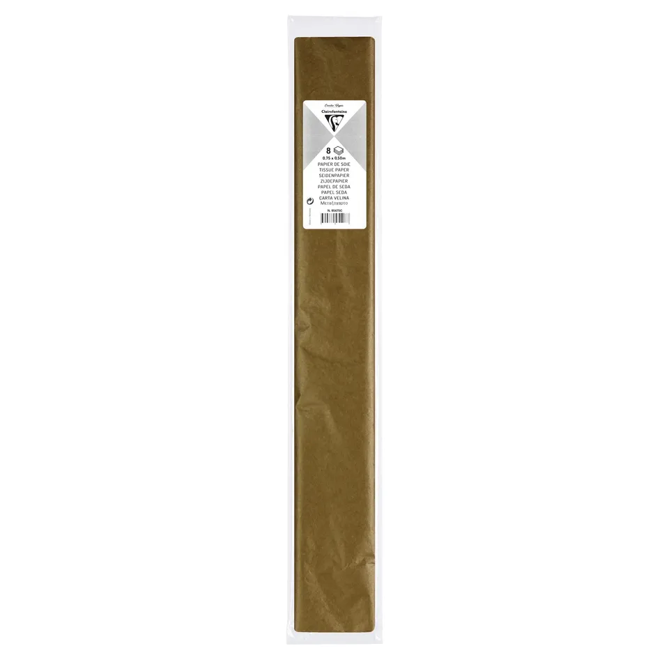 clairefontaine-tulip-papier-de-soie-or-8-feuilles-50x75 image 1