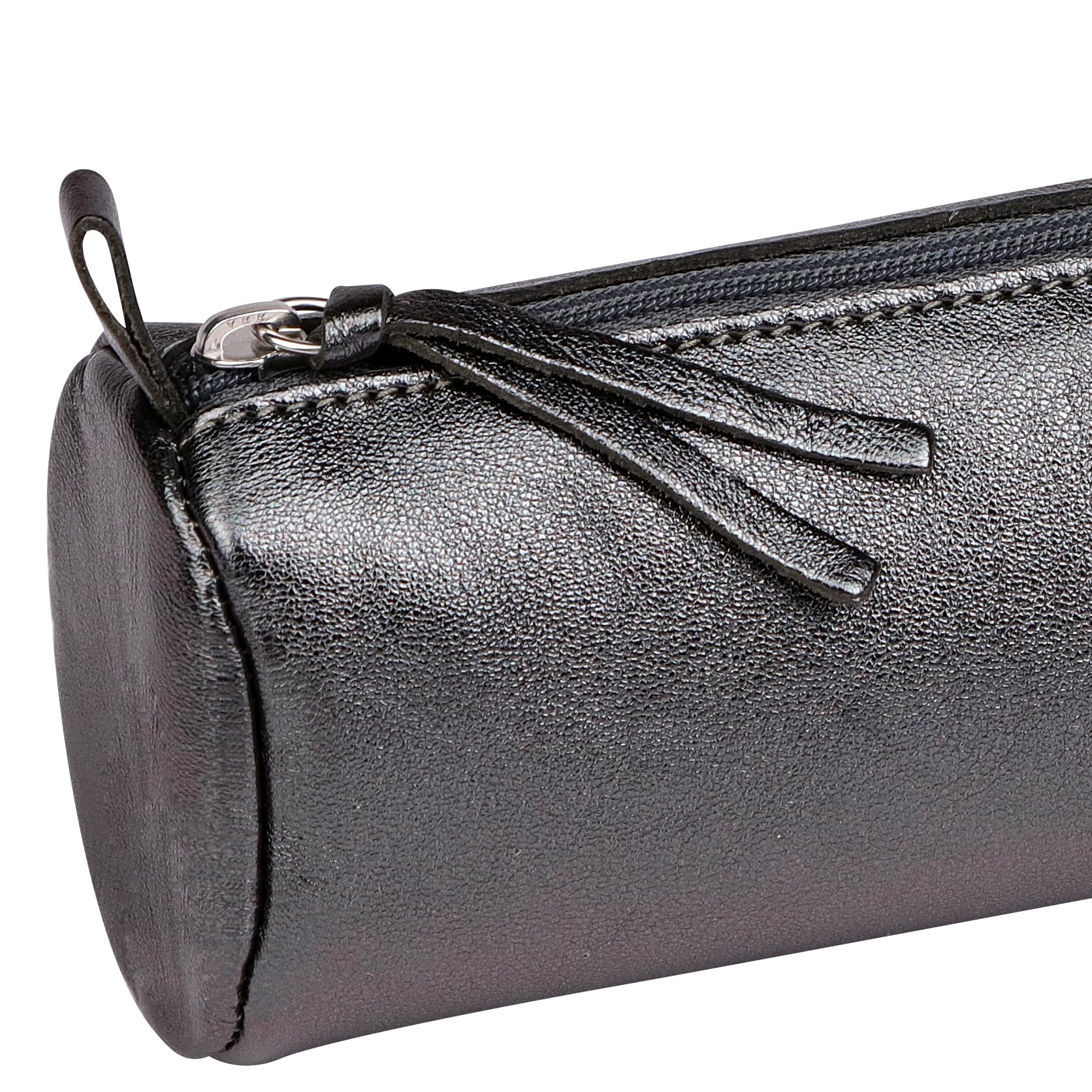 clairefontaine-age-bag-8690c-trousse-ronde-cuir-graphite-iris-22-cm image 5