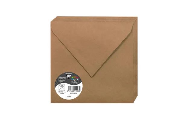clairefontaine-forever-enveloppes-kraft-16-5x16-5-lot-20 image 1