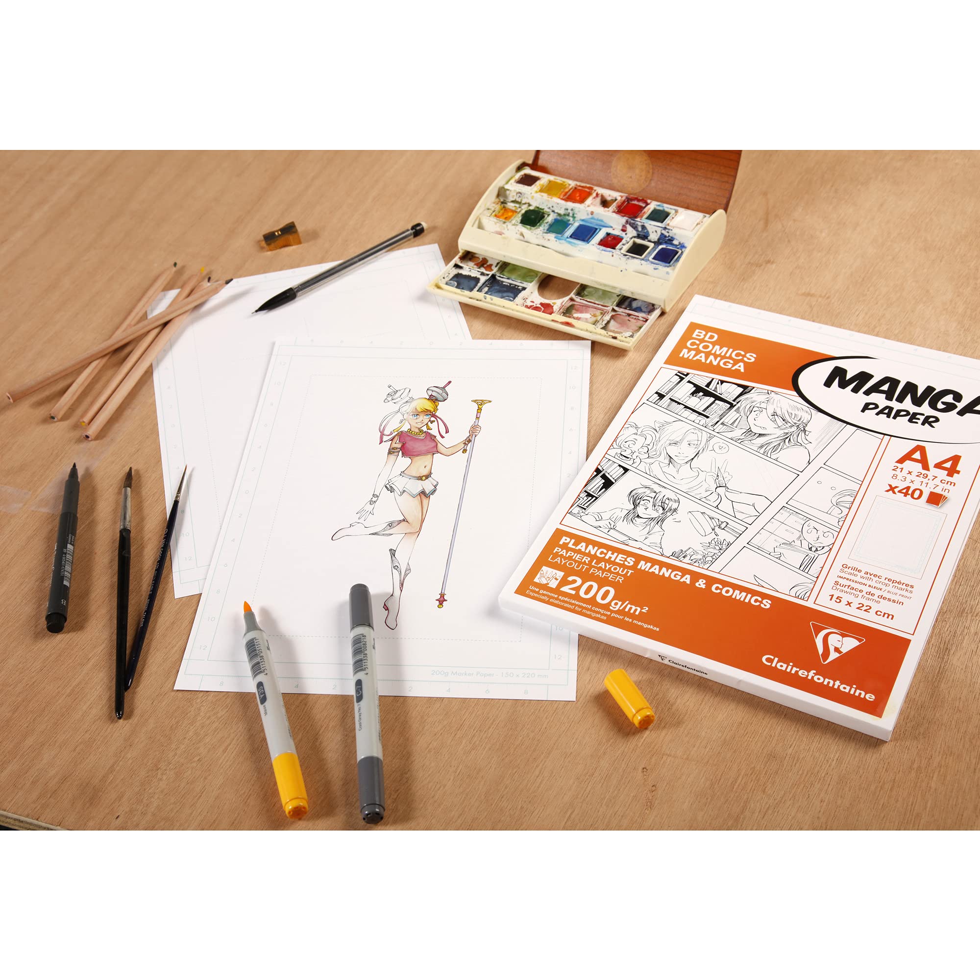 clairefontaine-painton-94044c-papier-manga-a4-uni-200g-x40 image 3