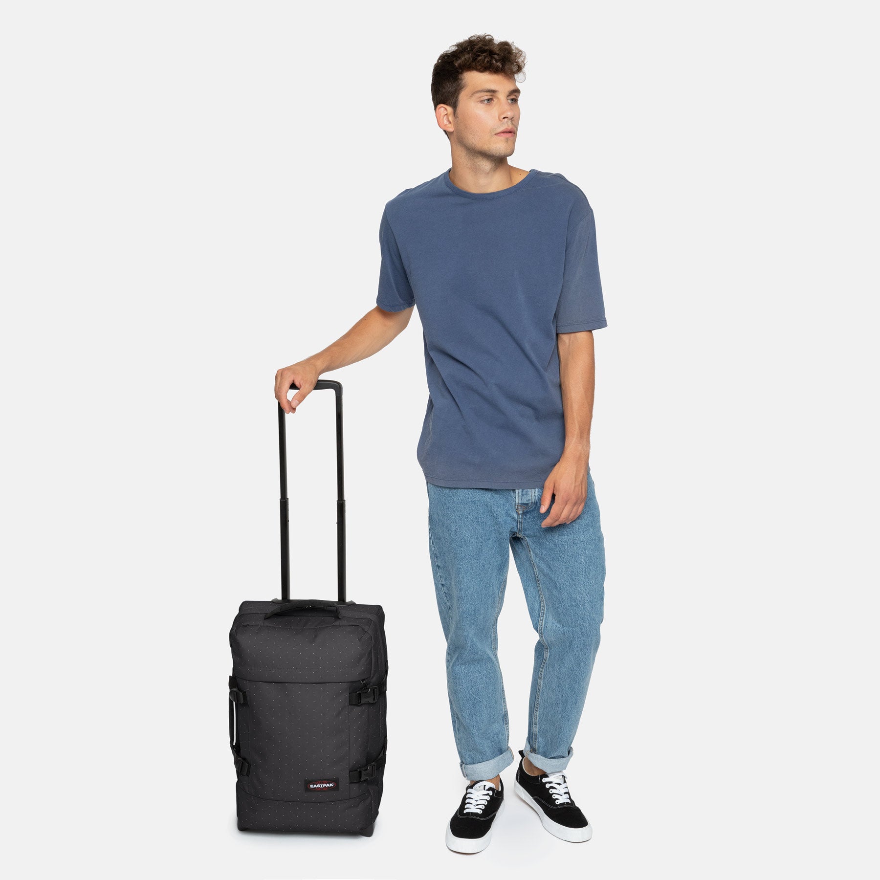 eastpak-tranverz-s-valise-cabine-minidot-polyester-2-roues image 4