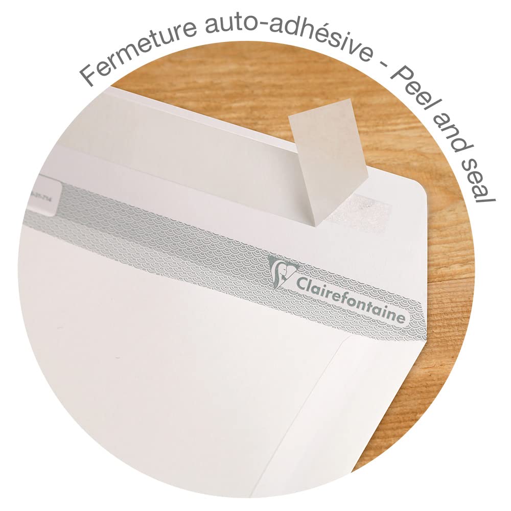 clairefontaine-10150c-bo-te-250-enveloppes-c4-90g-fen-tre-auto-adh-sive image 3
