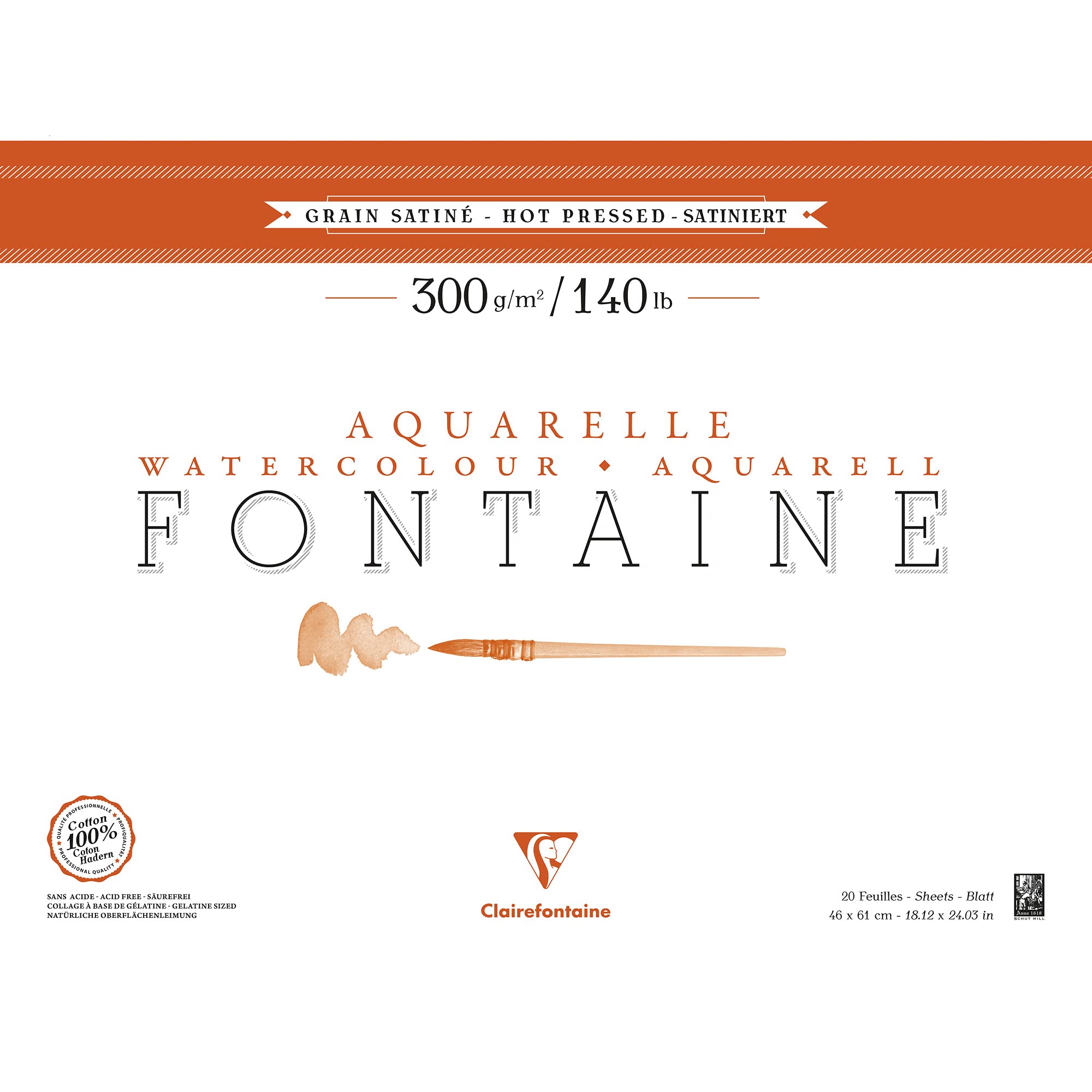 clairefontaine-fontaine-bloc-aquarelle-46x61cm-300g-satin-coton image 1
