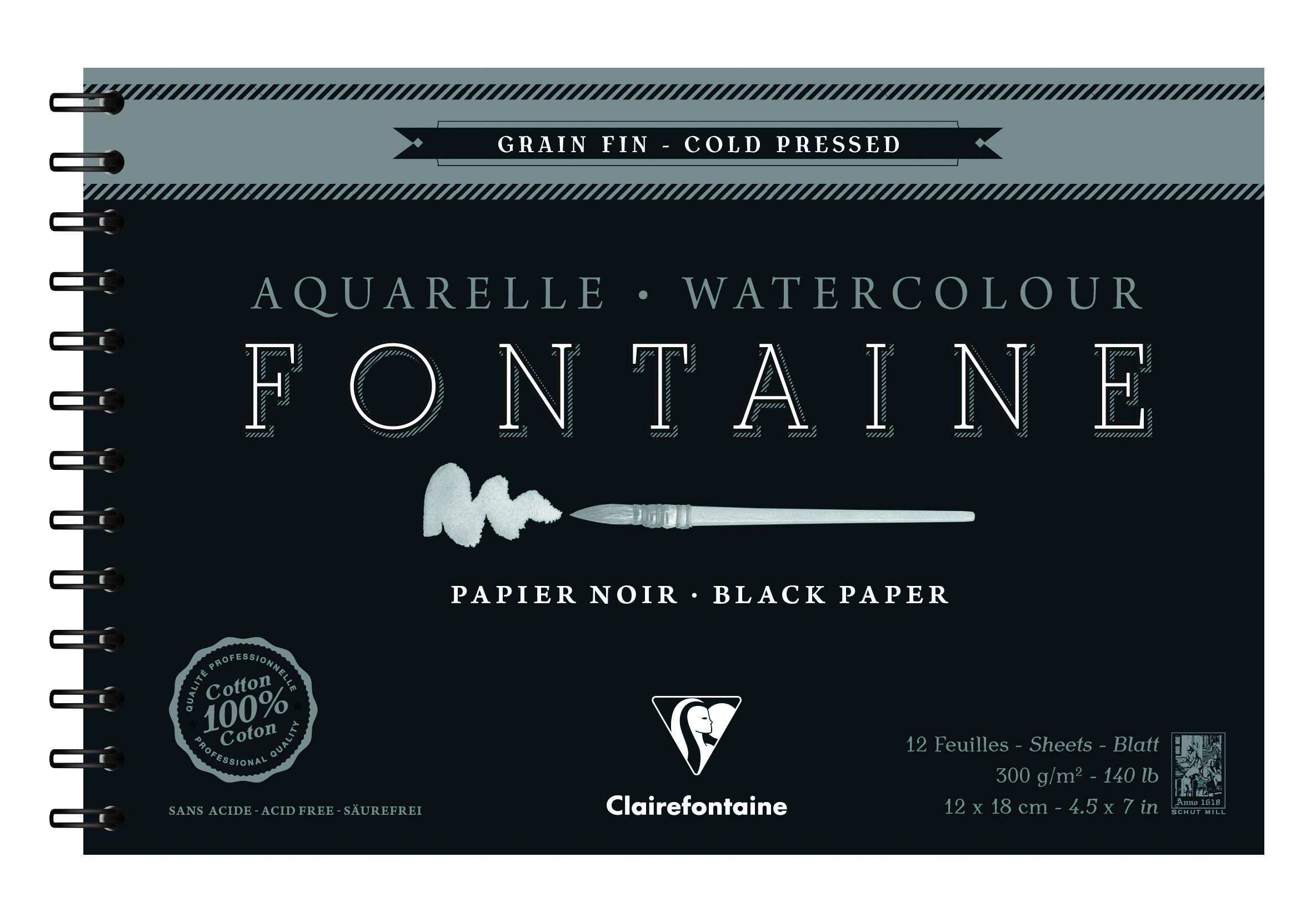 clairefontaine-painton-album-spirale-noir-19x26-300g-12f image 2