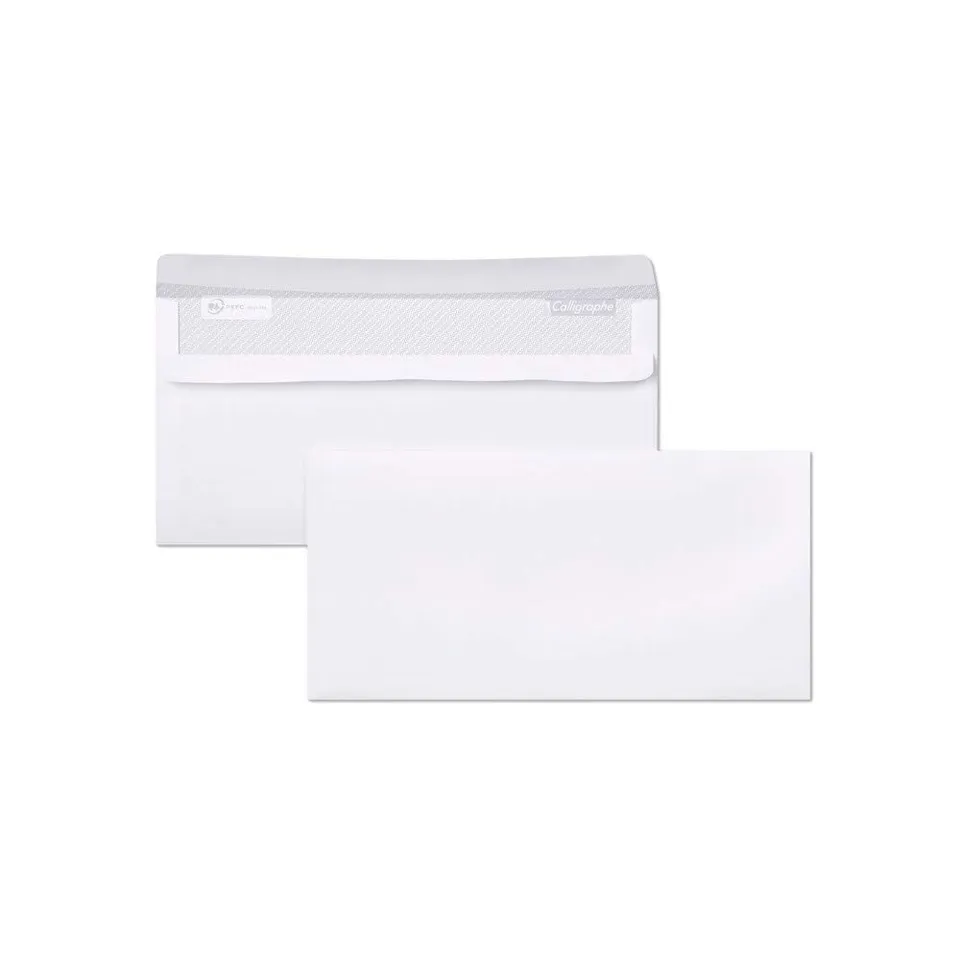 calligraphe-591c-enveloppes-blanches-dl-11x22-500-sans-fen-tre image 1